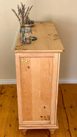 Boho Style Dresser ~ with iridescent honeycomb & tiny bee accents