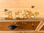 Boho Style Dresser ~ with iridescent honeycomb & tiny bee accents