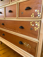 Boho Style Dresser ~ with iridescent honeycomb & tiny bee accents