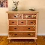 Boho Style Dresser ~ with iridescent honeycomb & tiny bee accents