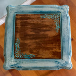 French Country End Table ~ shabby chic table in distressed white