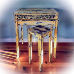 Farmhouse Style Vintage Desk ~ secretary desk in distressed yellow