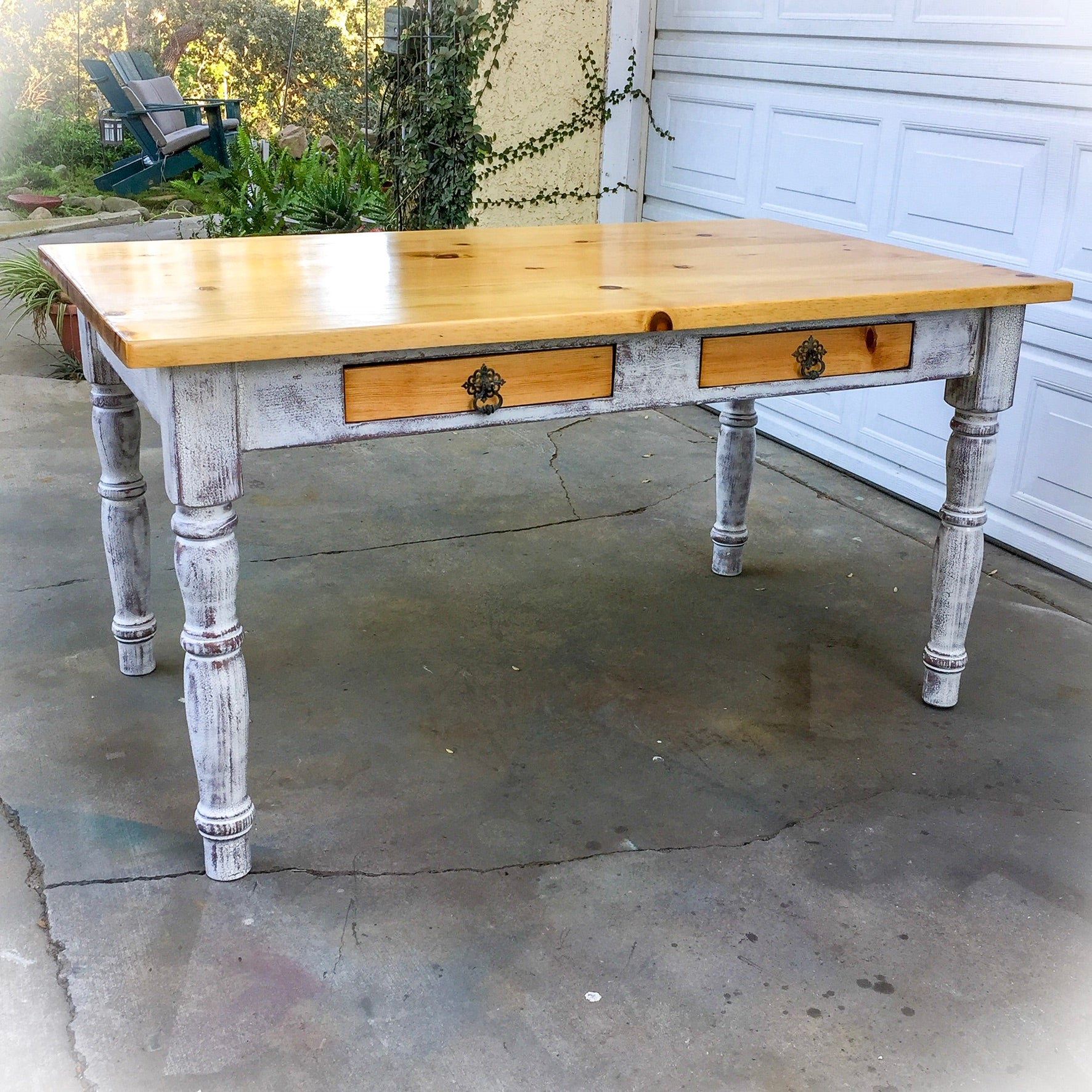 Reclaimed Wood Table farmhouse furniture Reincarnated with