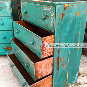 French country dresser, matching chest of drawers