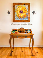 Rustic Secretary Desk ~  French country style desk in rusted iron