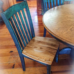Shabby Chic Dining Set ~ pedestal table & chairs with matching extension leaf