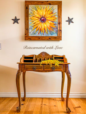 Rustic Secretary Desk ~  French country style desk in rusted iron