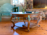 Boho Coffee Table ~ in copper patina & rusted iron