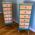 Lingerie Chest ~ with iridescent honeycomb & tiny bee accents