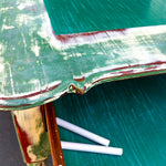 Shabby Chic End Table ~ with retro chalkboard tabletop & drawer