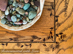 Farmhouse Dresser ~ with burnt wood, floral detailing