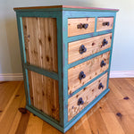 Boho Style Dresser ~ with iridescent honeycomb & tiny bee accents