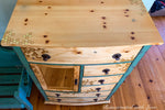 Boho Style Armoire ~ with iridescent honeycomb & tiny bee accents