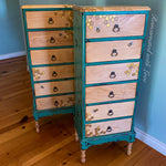 Lingerie Chest ~ with iridescent honeycomb & tiny bee accents