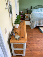 Farmhouse Dresser ~ with burnt wood, floral detailing